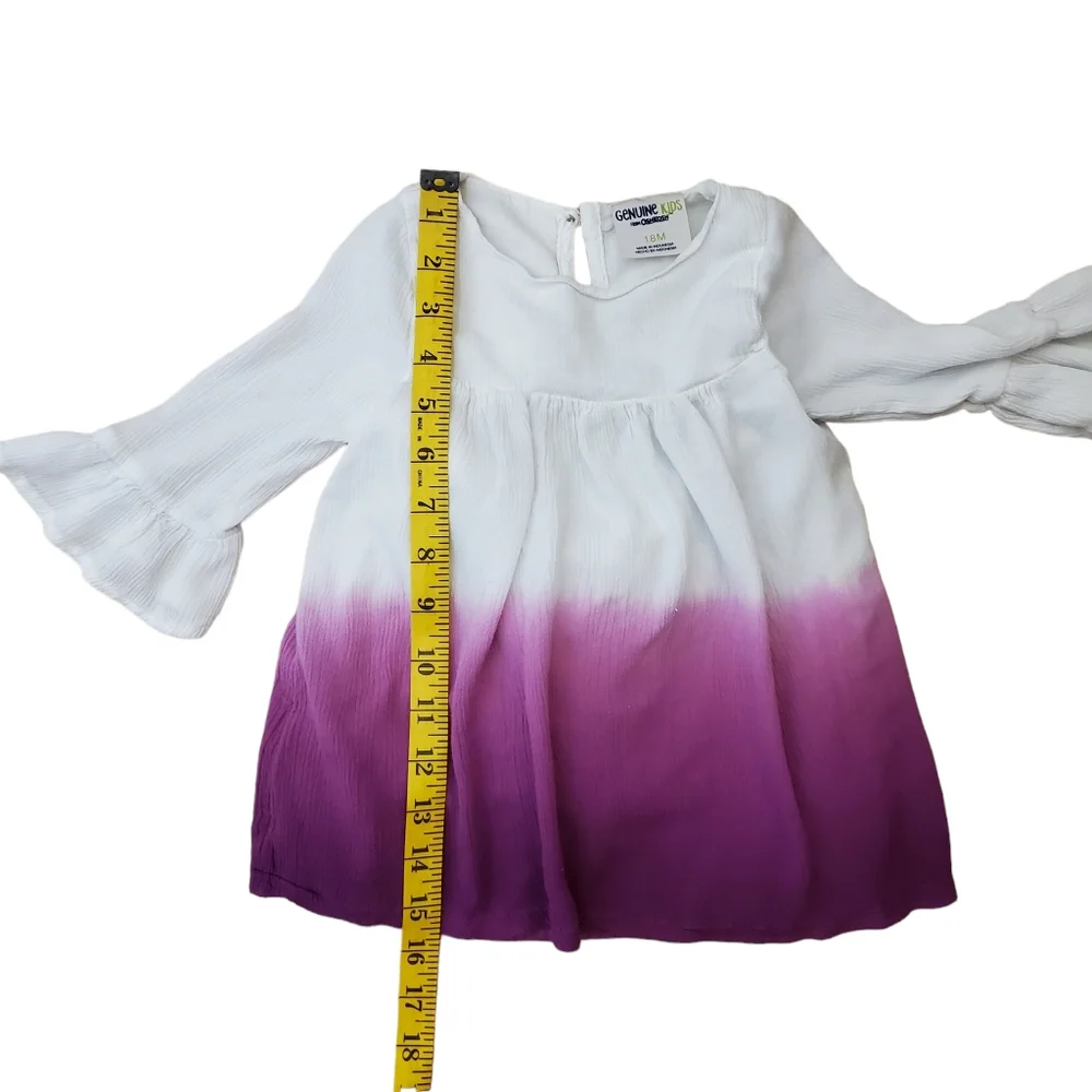 Oshkosh Baby Girl‎ Boho Ombre Purple Dress & Panties NWOT Size 18M